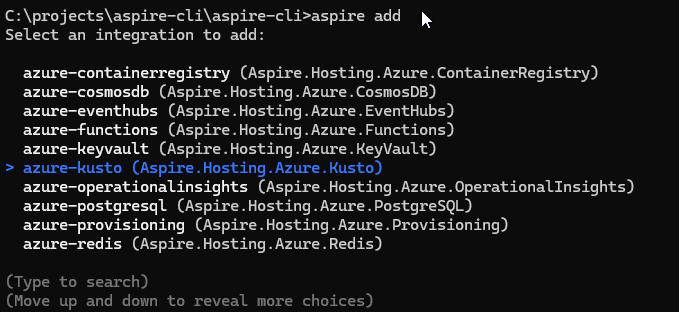 Select what package you want to add