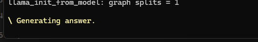 Generating an answer