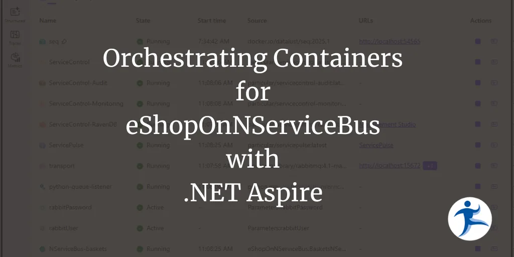 Orchestrating Containers for eShopOnNServiceBus
