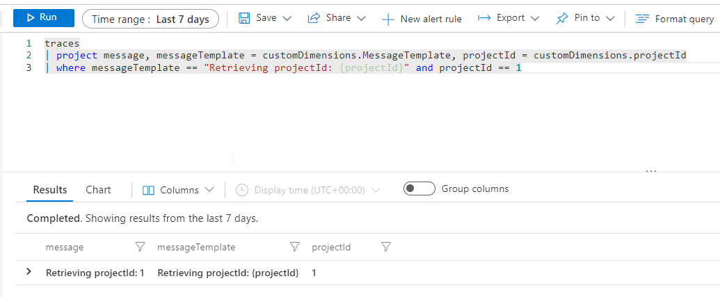 add projectId filter